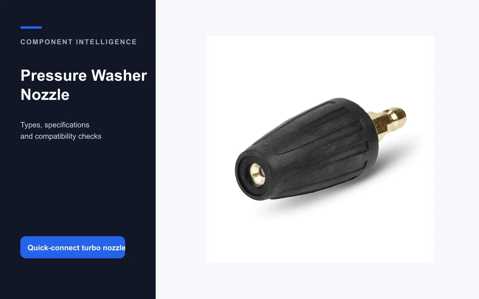 Kärcher quick-connect turbo pressure washer nozzle
