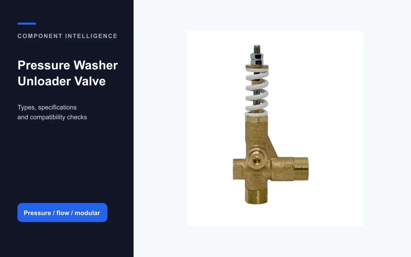 General Pump PULSAR4LP unloader valve