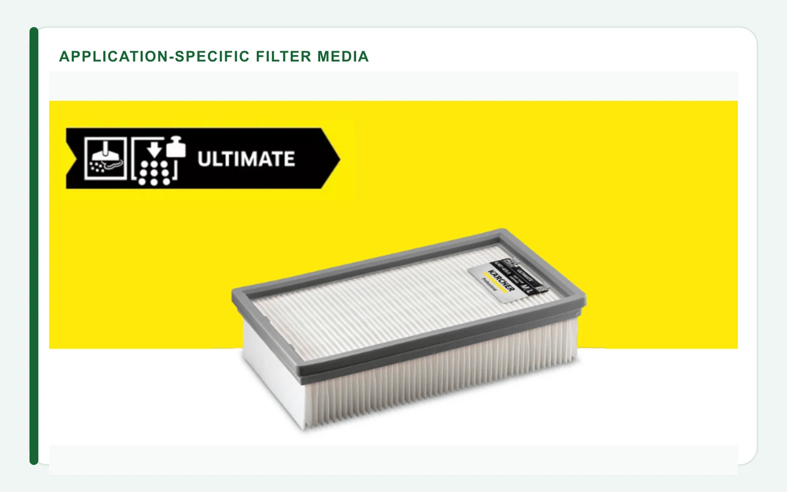 Kärcher Ultimate flat-pleated filter