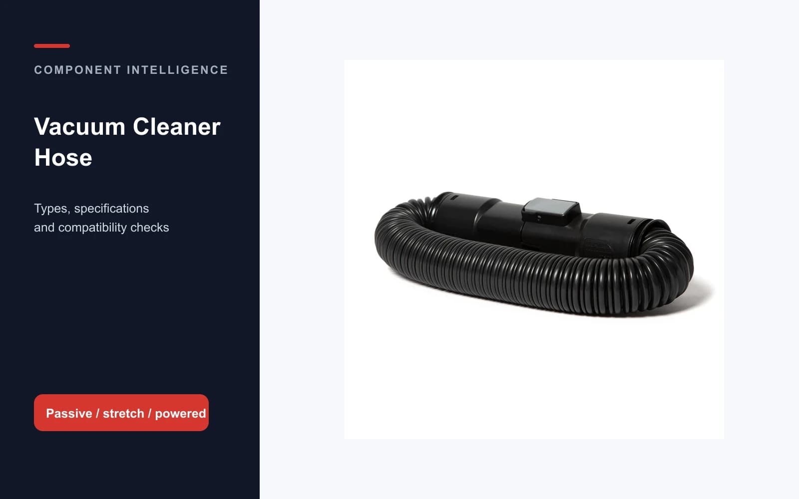 Hoover powered extension hose with integrated machine interfaces