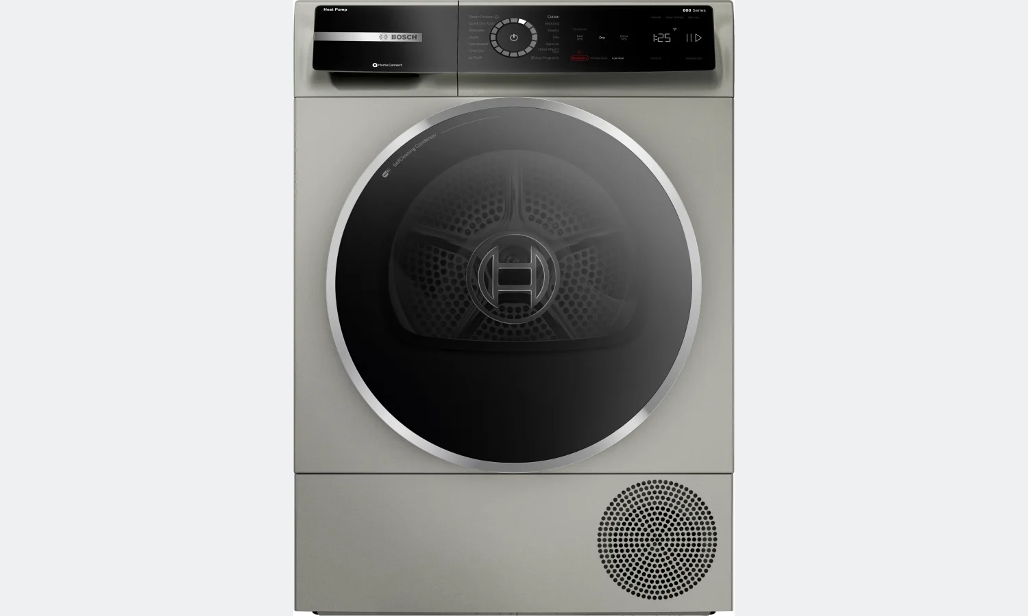 Bosch 800 Series heat-pump dryer shown from the front