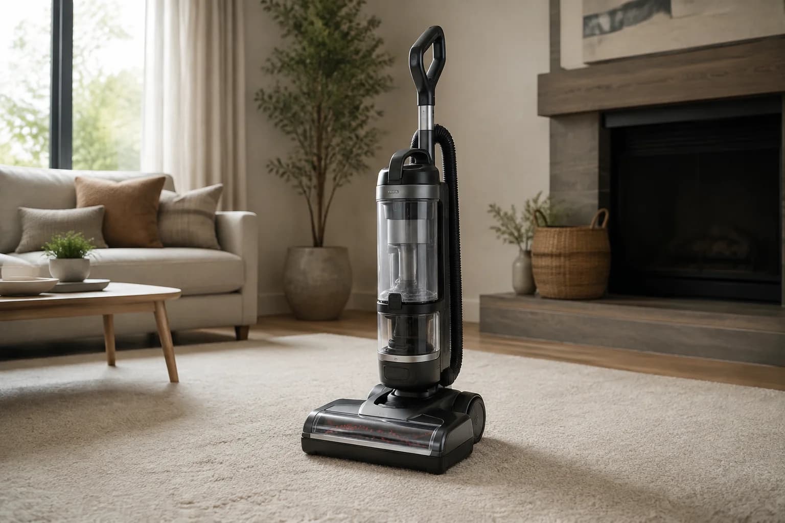 upright vacuum cleaner for pet hair and carpet cleaning