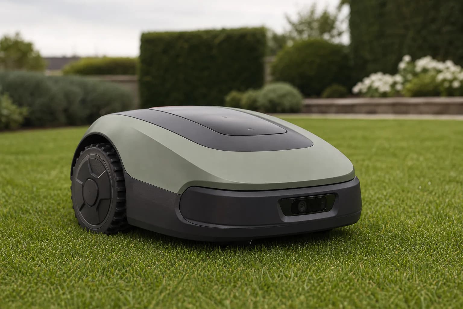 Vision robotic mower representing a clear residential customer use case