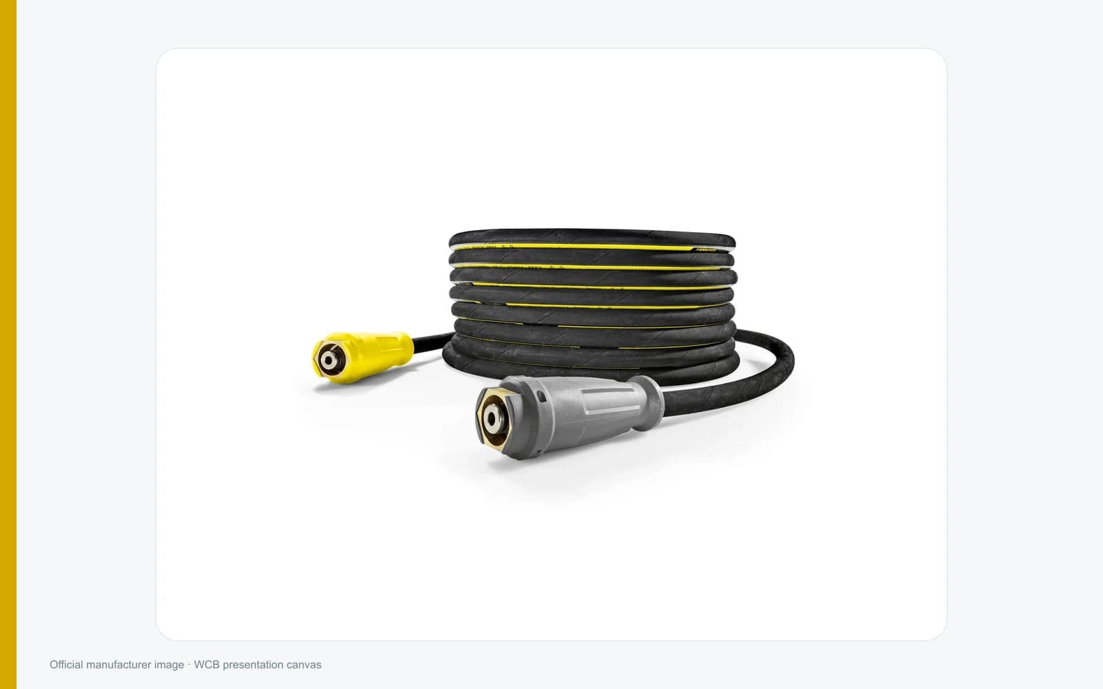 Kärcher high-pressure hose assembly and end fittings