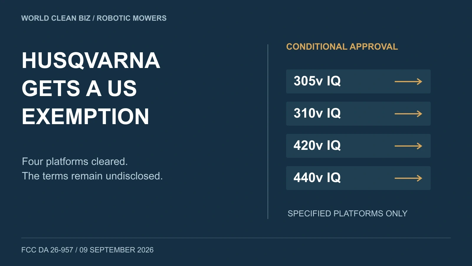 Husqvarna Gets a US Exemption. Is There a Way Through for Other Robot Mower Brands? cover