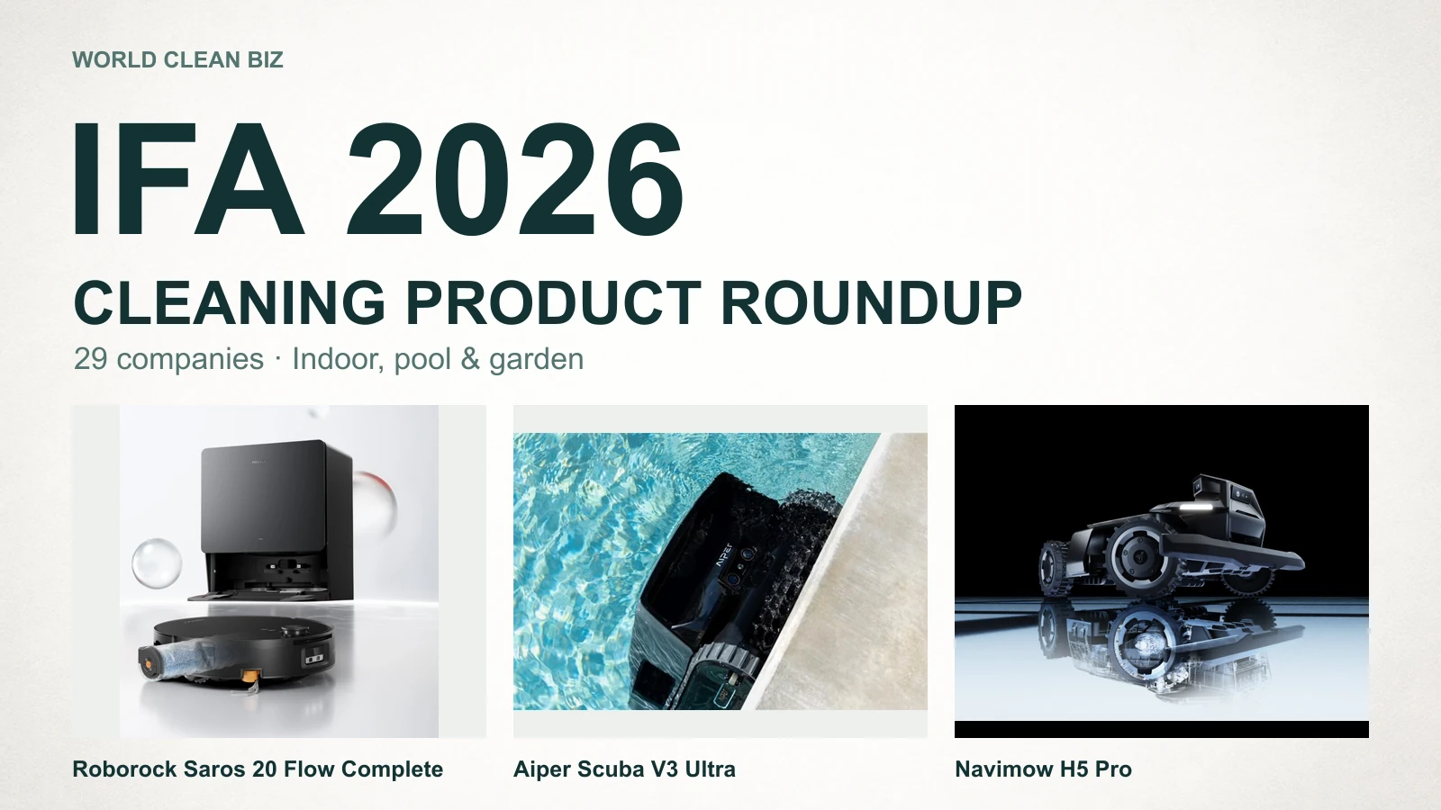 IFA 2026 Cleaning Product Roundup: What Each Company Brought cover