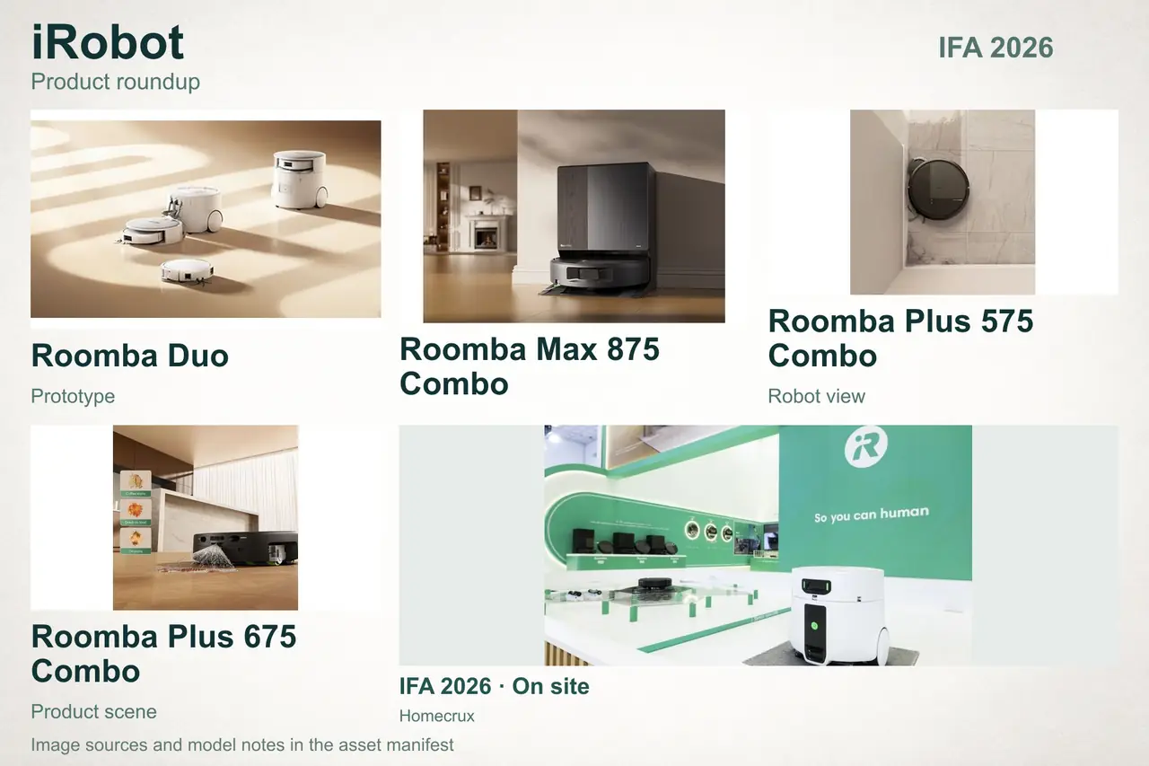 iRobot cleaning products with event photography; collage 16