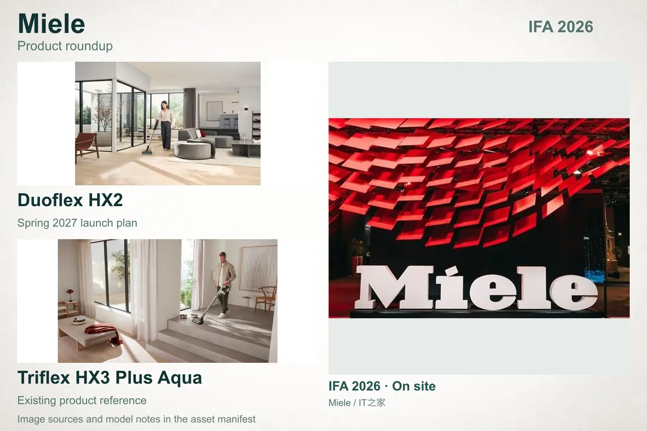 Miele cleaning products with event photography; collage 20