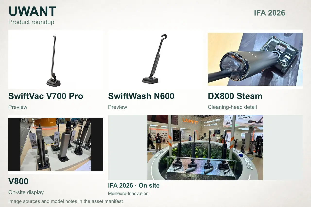 UWANT cleaning products with event photography; collage 22