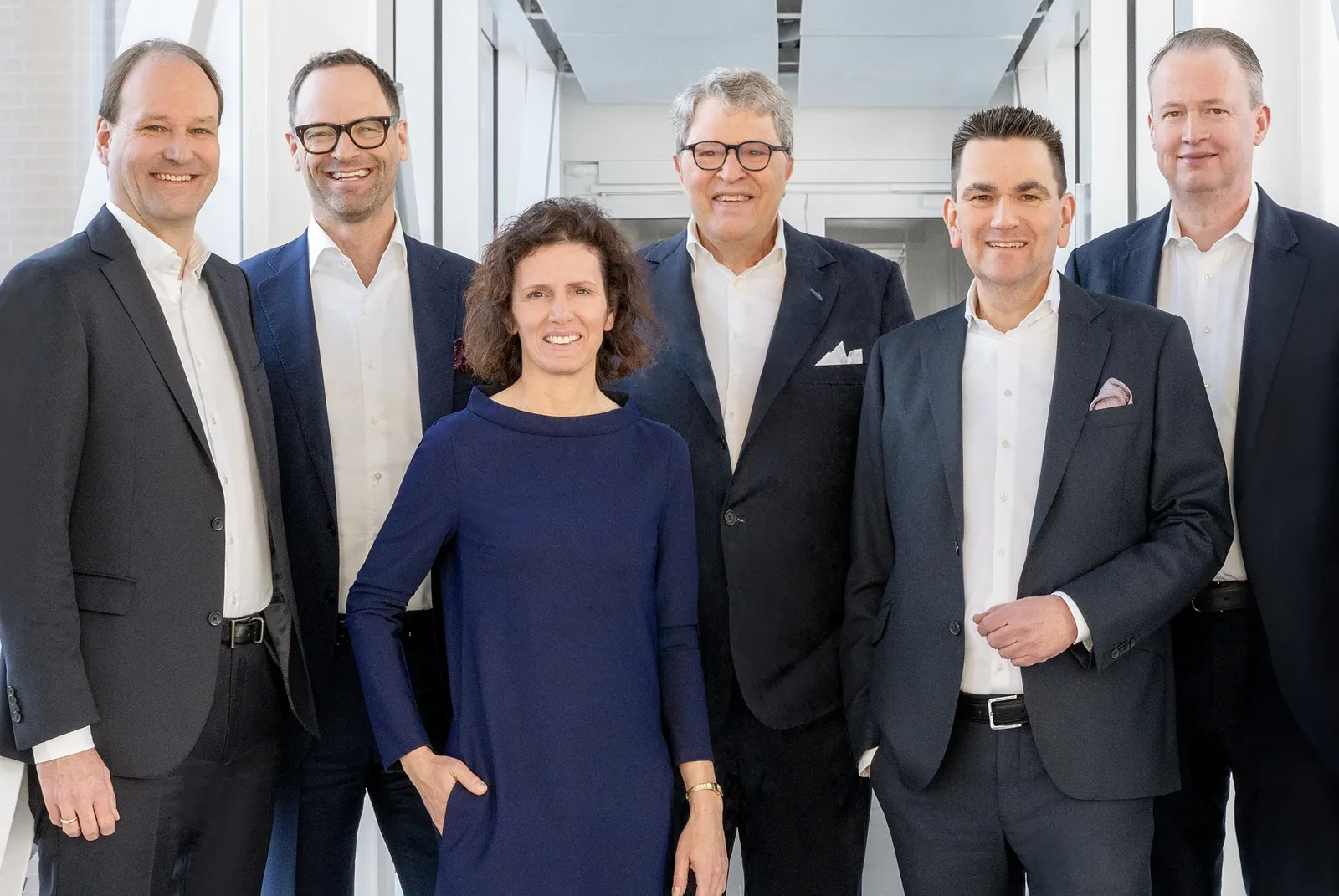 Miele's six executive directors in the company's 2025 results press materials