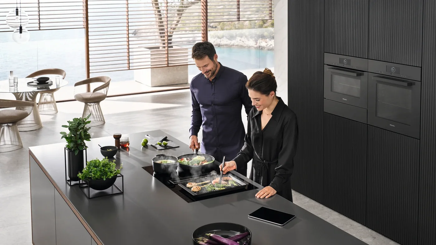 Miele Generation 7000 appliances in a fitted kitchen setting
