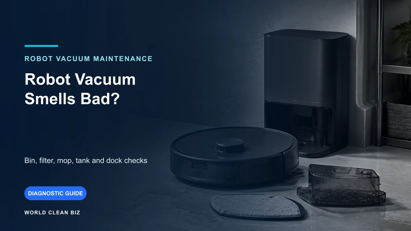 Robot Vacuum Smells Bad? Bin, Filter, Mop, Tank and Dock Cleaning Checks cover