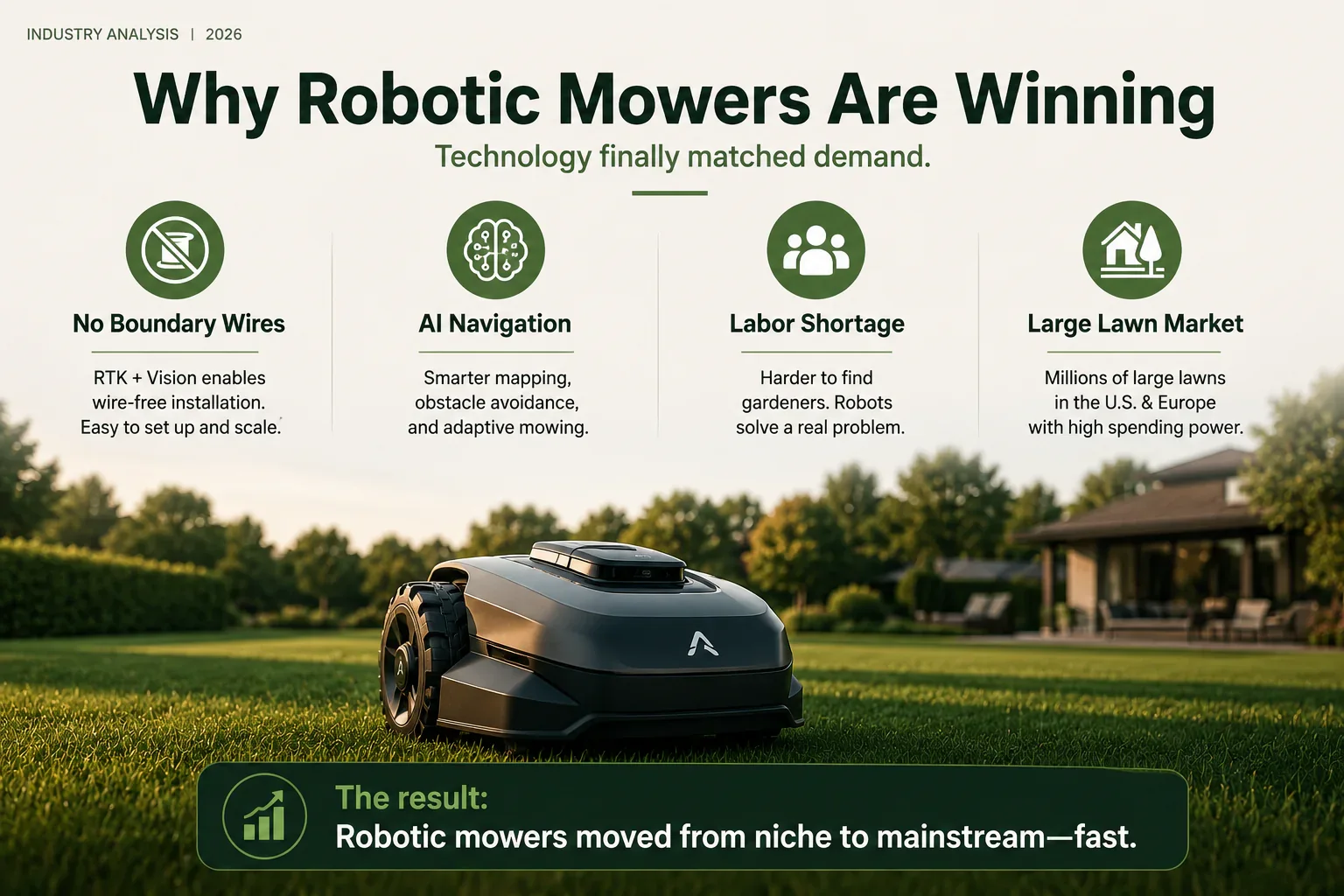Robotic mower category enters a new king competition