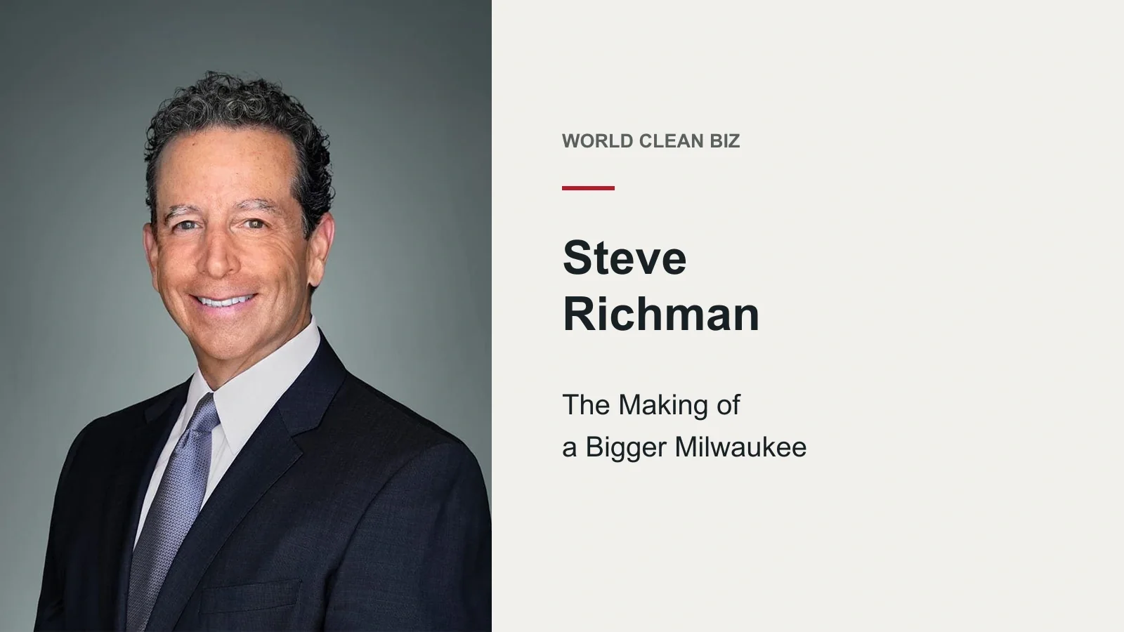 Steve Richman, photographed for TTI's annual report
