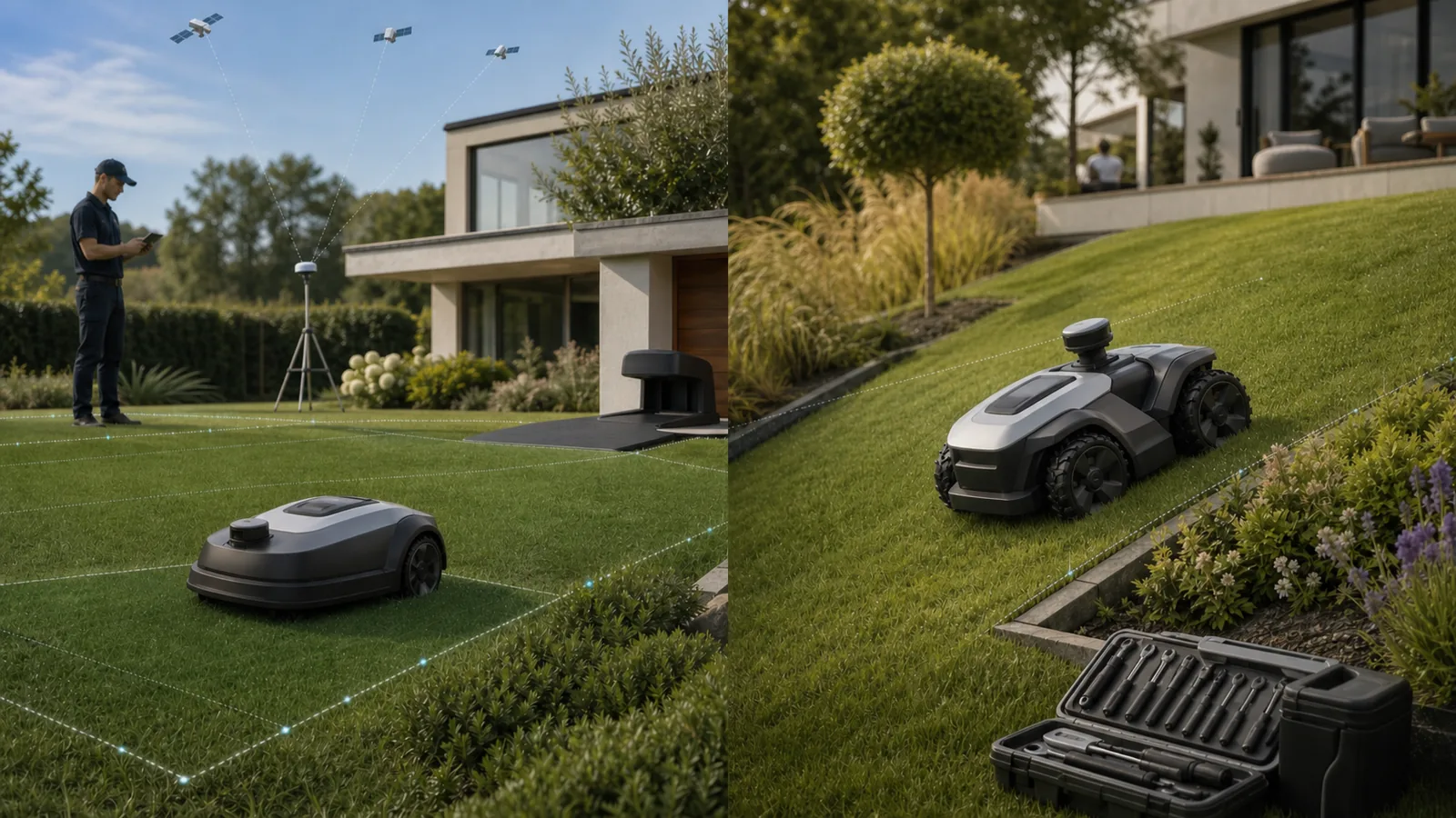Husqvarna Automower vs Mammotion LUBA: Navigation, Slopes, Installation, Service and Dealer Fit guide cover