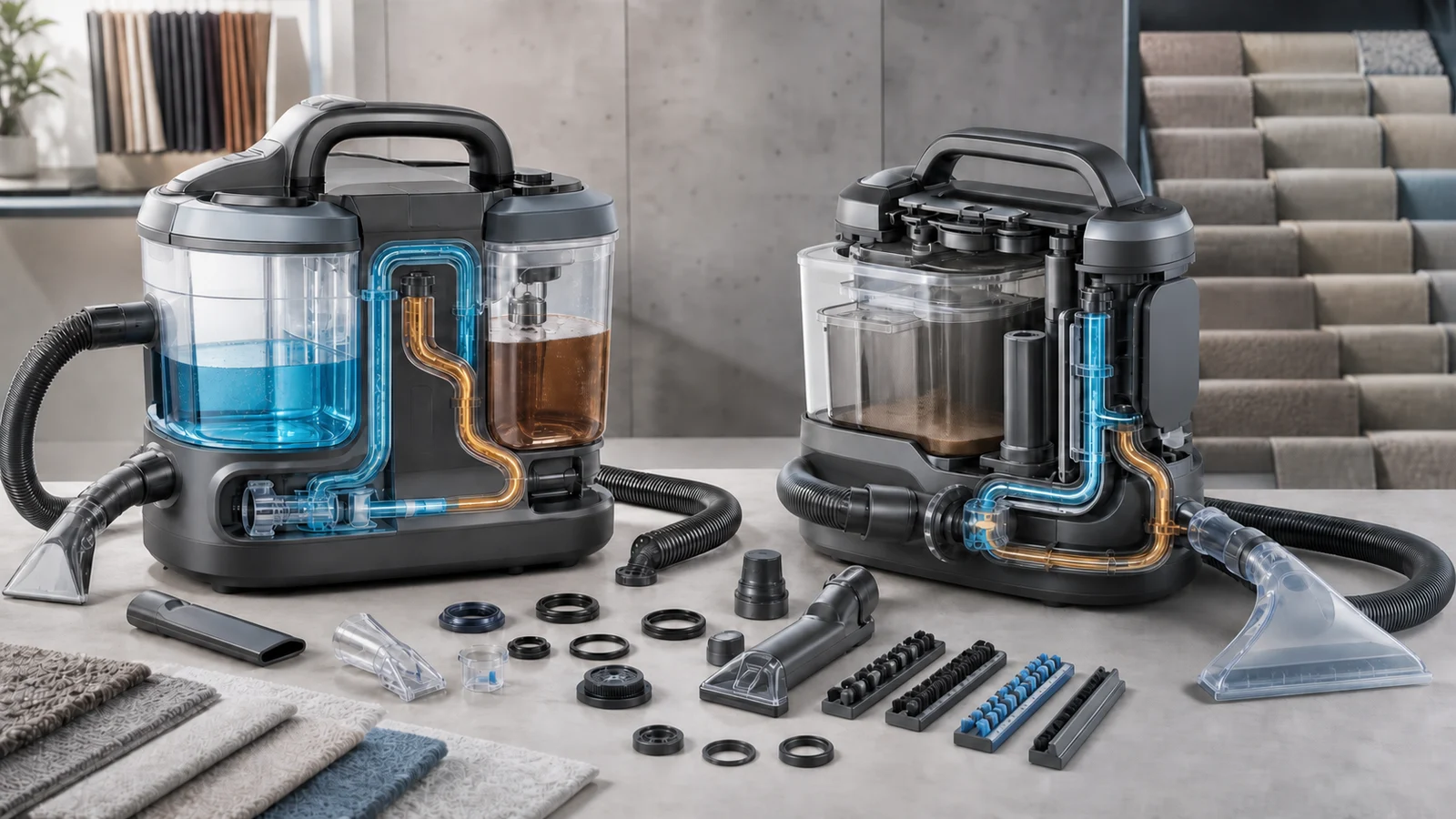 BISSELL Little Green vs Hoover CleanSlate: Suction, Tanks, Tools, Maintenance and Parts guide cover