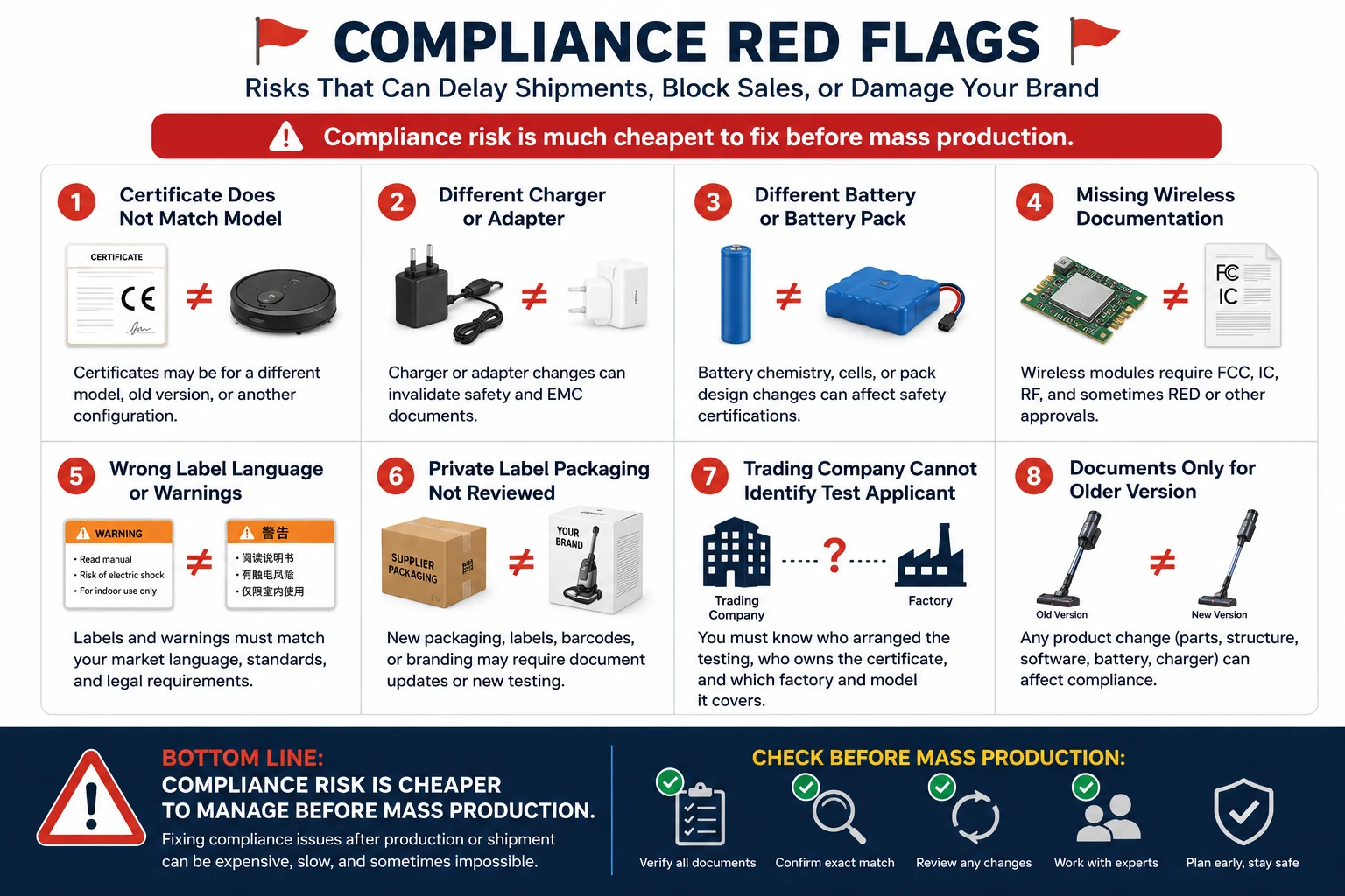 Compliance red flags for cleaning appliance buyers