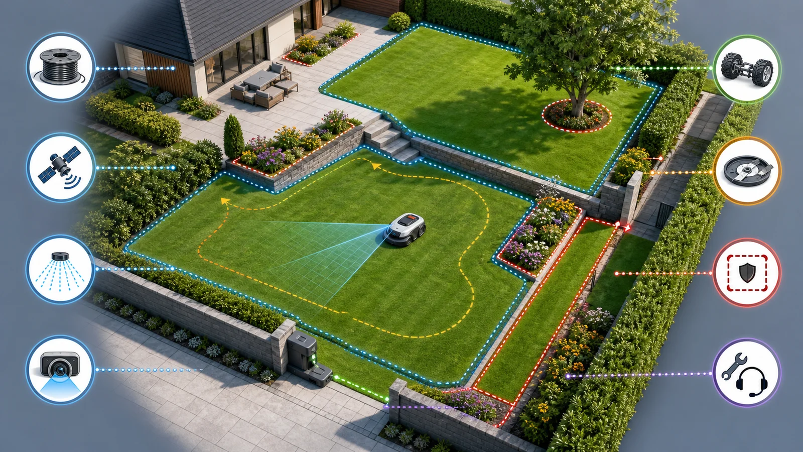 Robot Lawn Mower Buying Guide: Navigation, Slope, Installation, Service and Total Cost guide cover