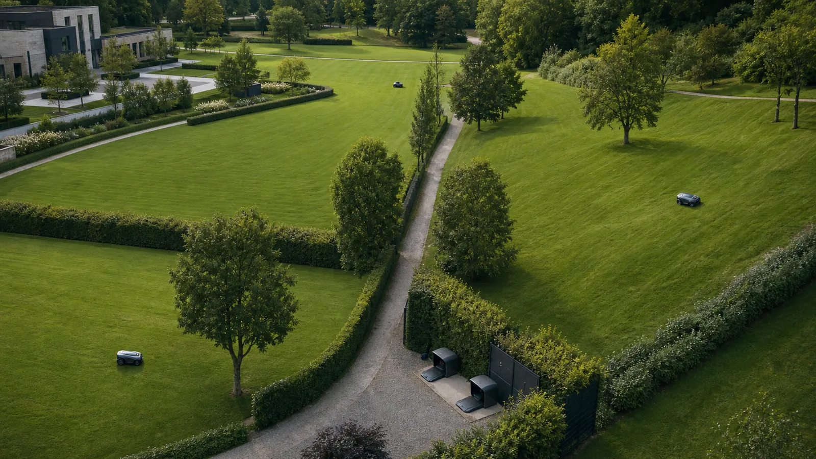 Robot Lawn Mowers for Large Lawns: Acreage, Coverage Rate, Charging, Slopes and Fleet Sizing guide cover