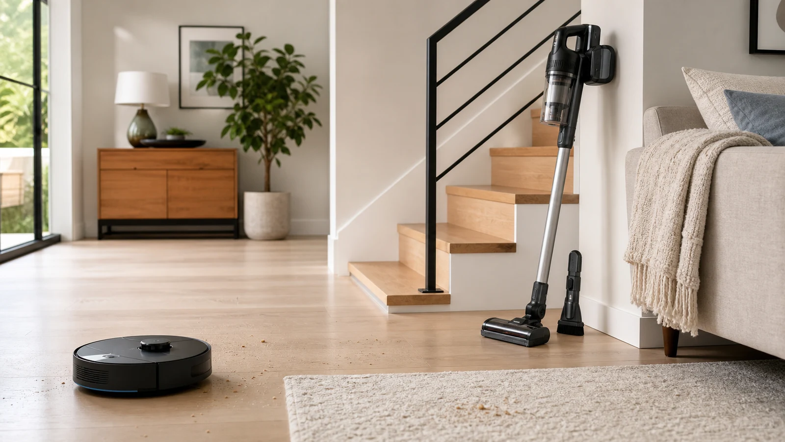 Robot Vacuum vs Cordless Vacuum: Daily Coverage, Deep Cleaning, Maintenance and Total Cost guide cover