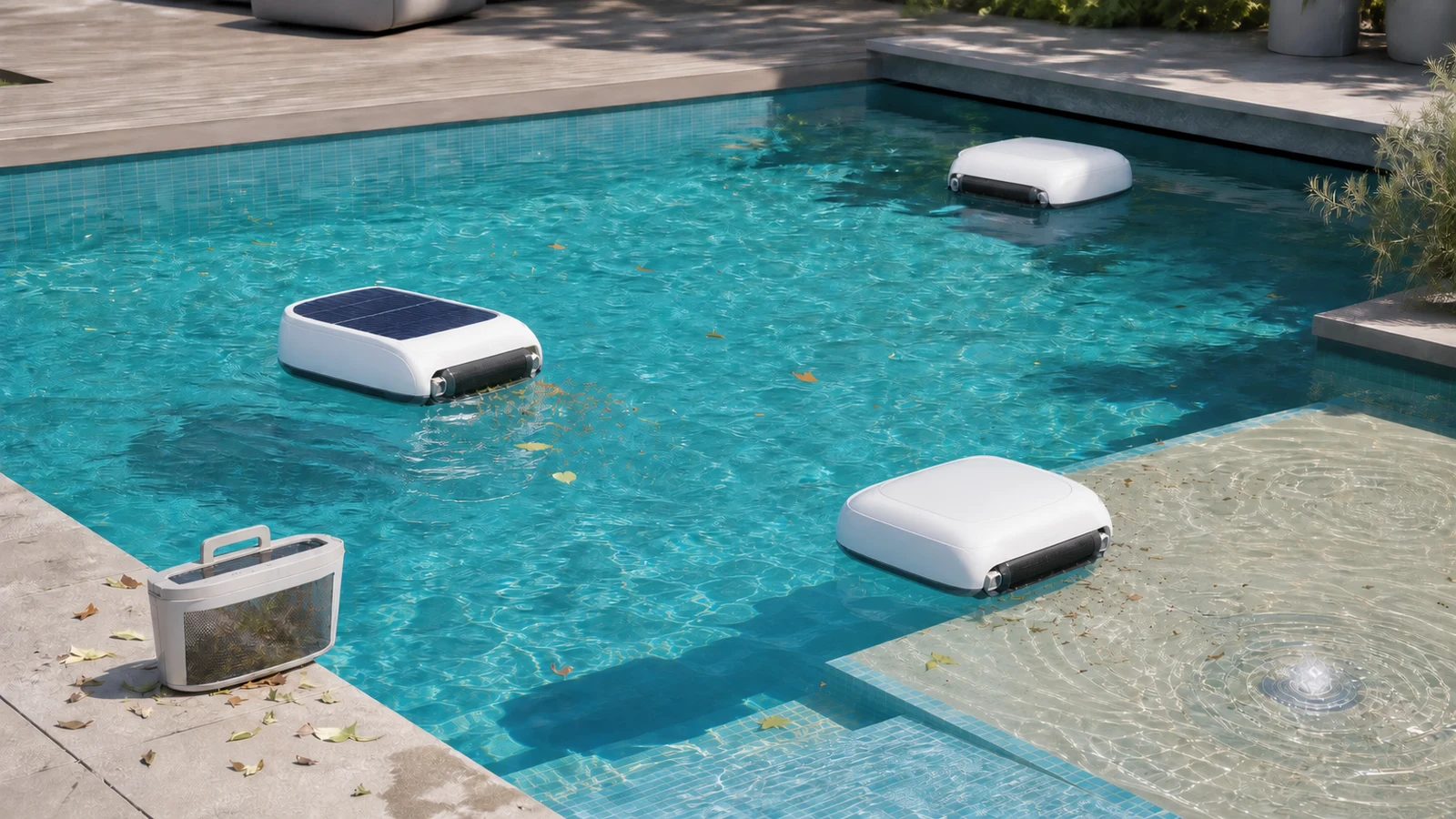 Robotic Pool Skimmer Buying Guide: Solar Power, Debris, Pool Fit, Maintenance and Service guide cover