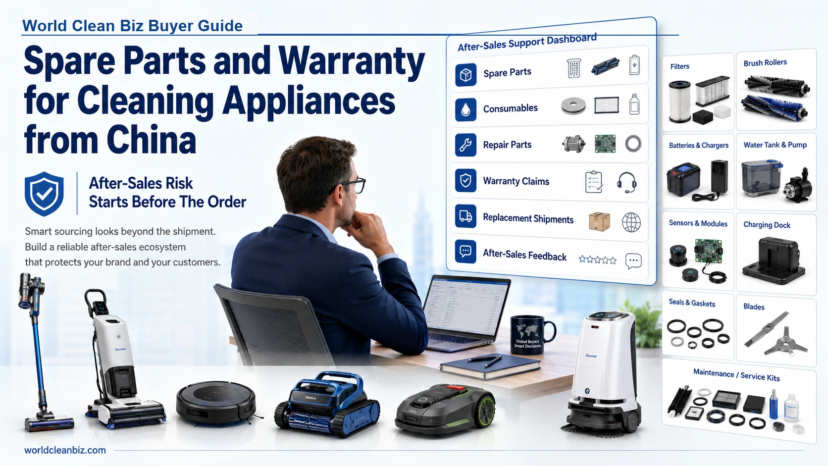Spare parts and warranty for cleaning appliances from China buyer guide