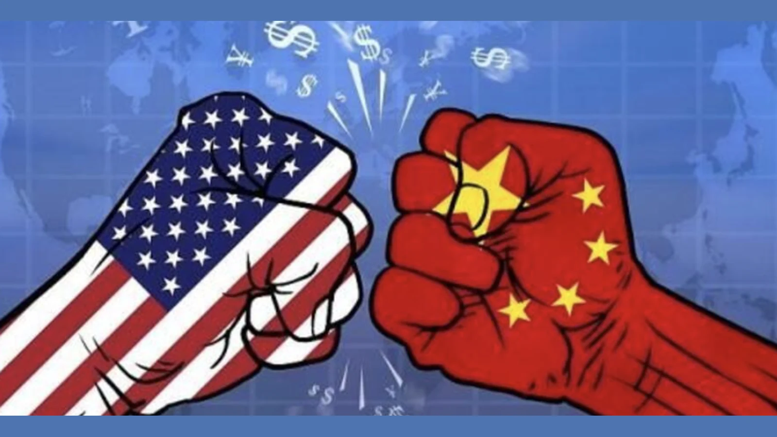 An illustration of the US–China trade conflict