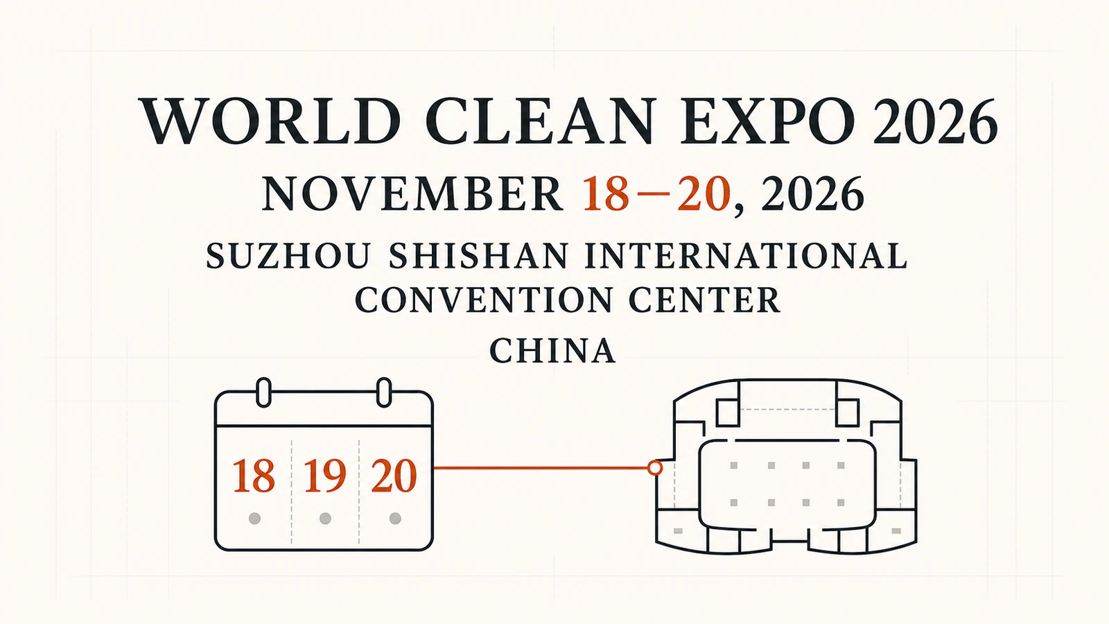 World Clean Expo 2026 dates and Suzhou Shishan International Convention Center venue information