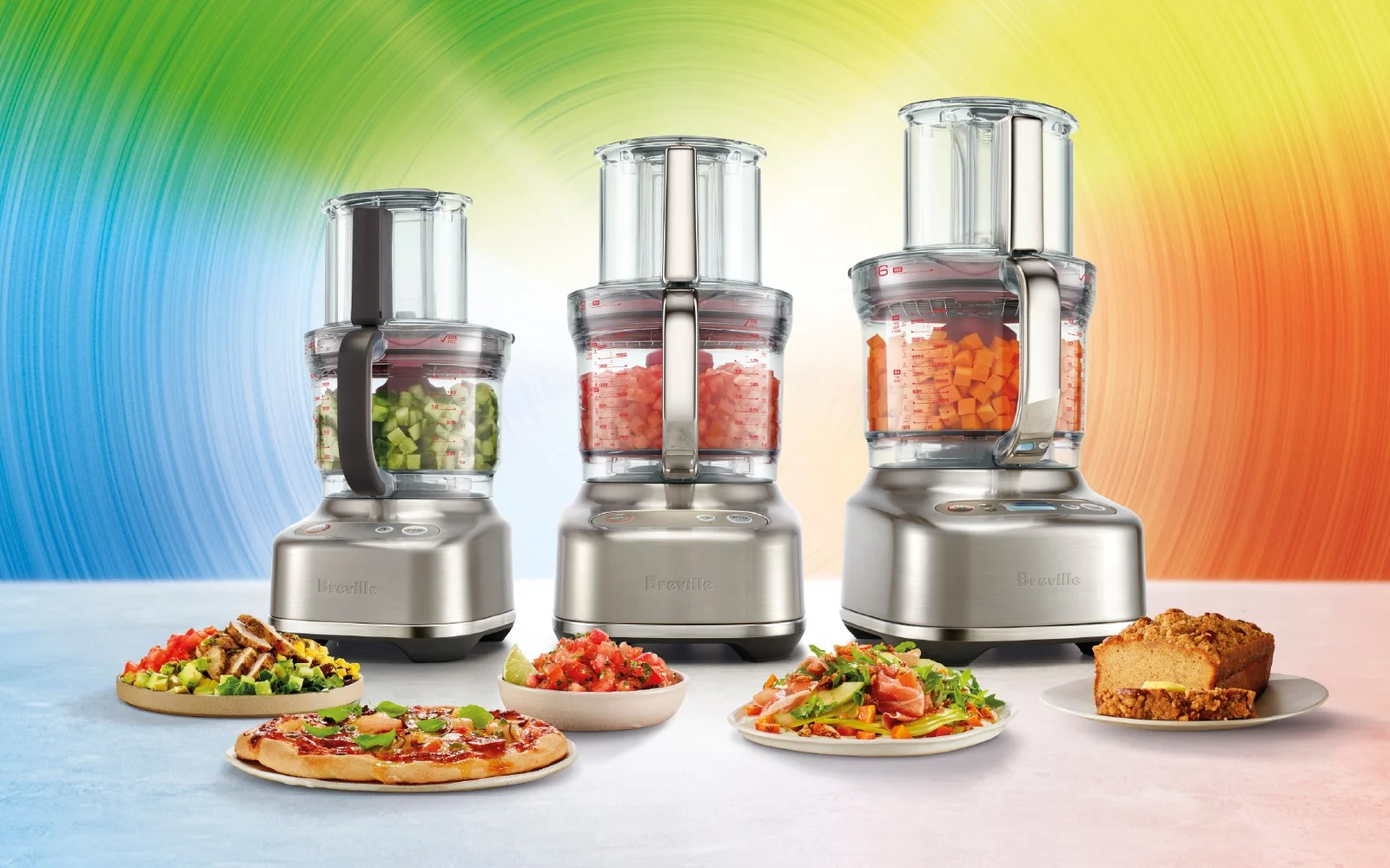 Breville food processor range with prepared foods