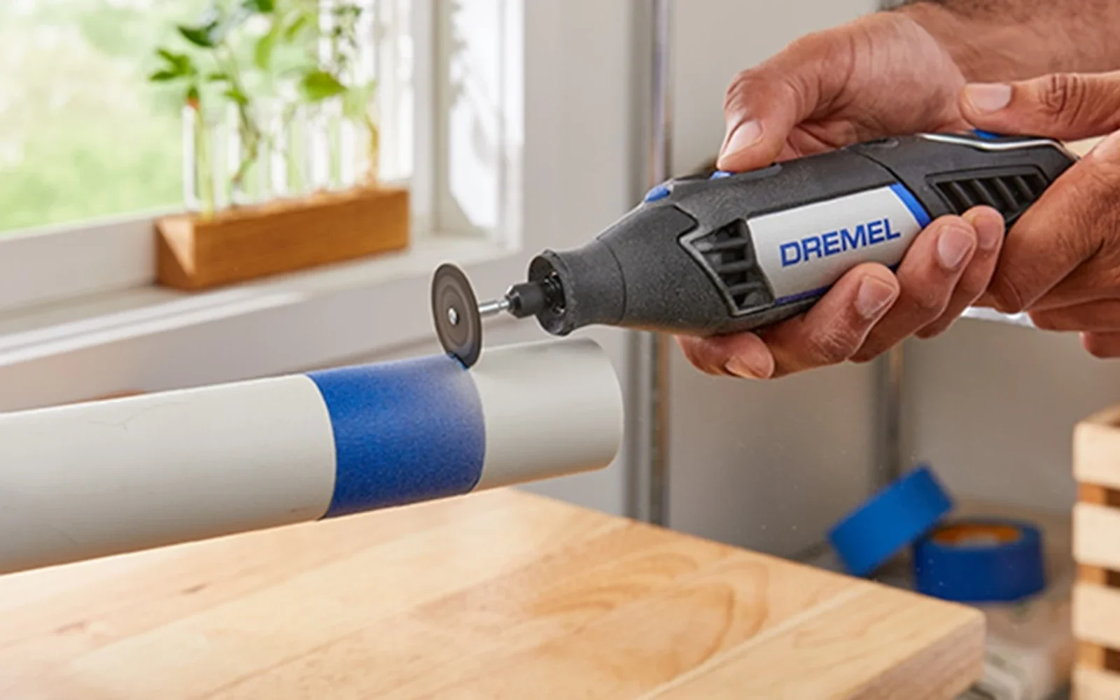 Dremel rotary tool used for detailed home-improvement work