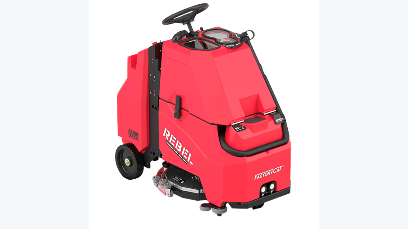 Factory Cat Rebel ride-on floor scrubber