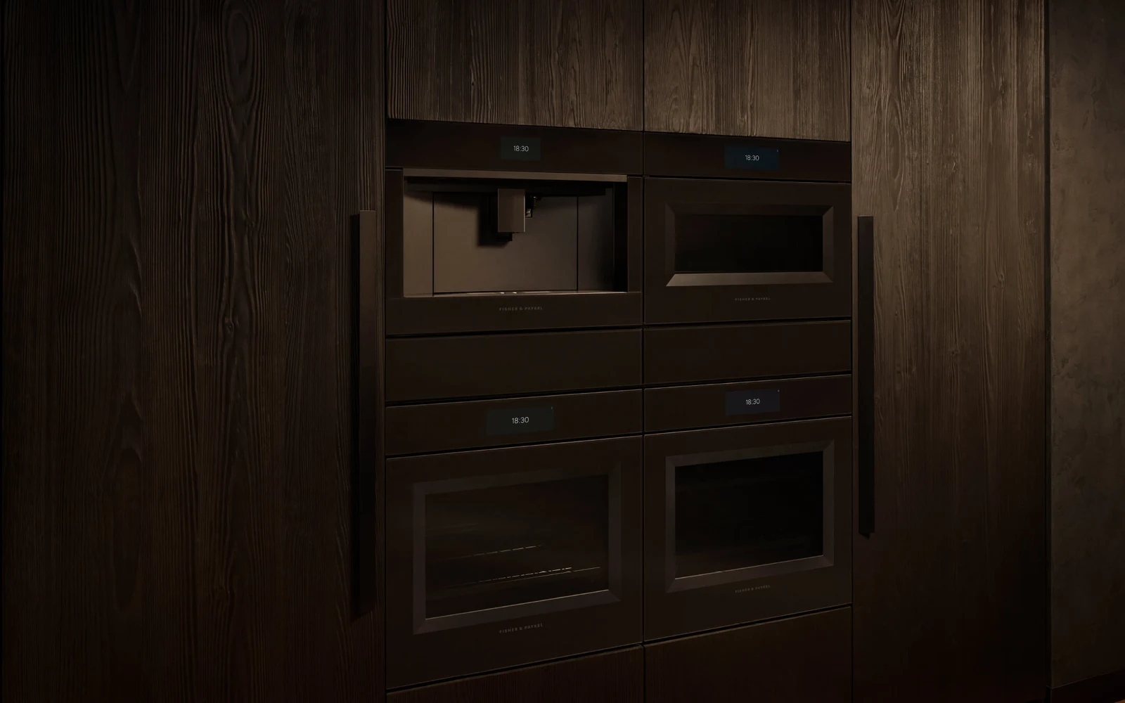 Fisher & Paykel built-in ovens in a premium integrated kitchen