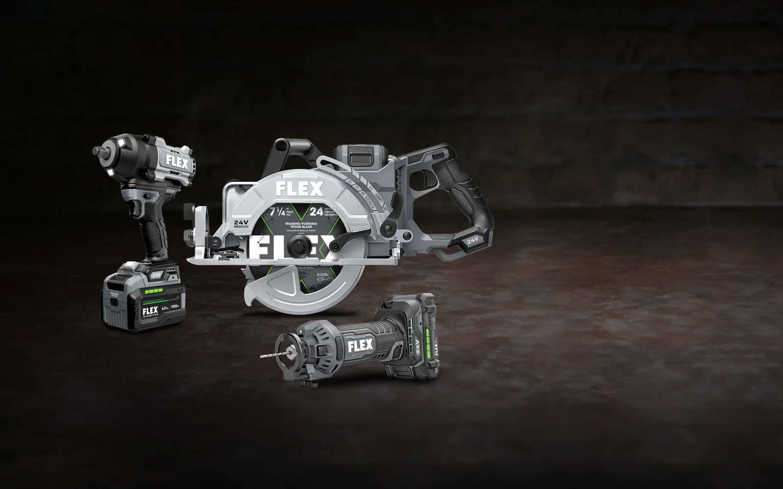 FLEX cordless circular saw and 24V professional tools