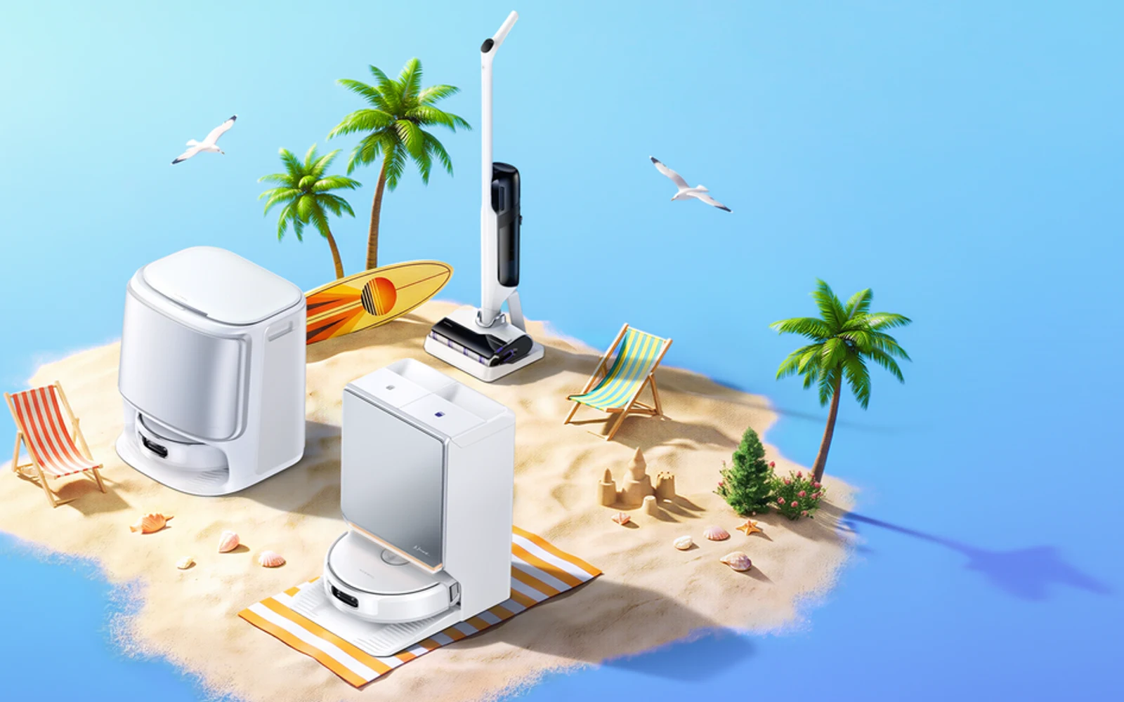Narwal robot-vacuum docks and wet-dry floor washer in an official product lineup