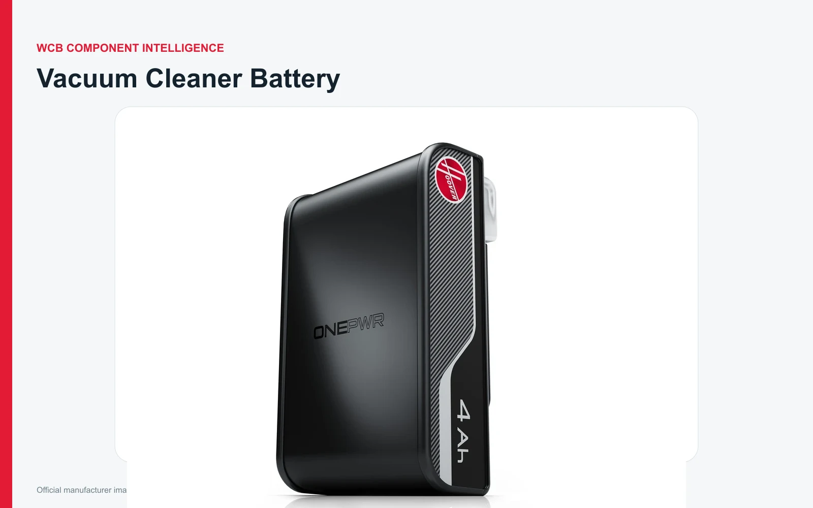 Hoover ONEPWR 4 Ah removable lithium-ion battery pack