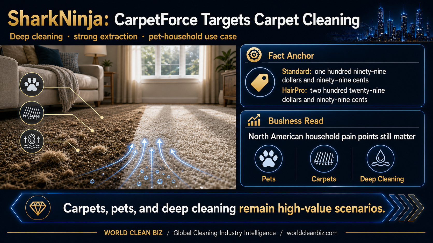 SharkNinja CarpetForce targets carpet cleaning
