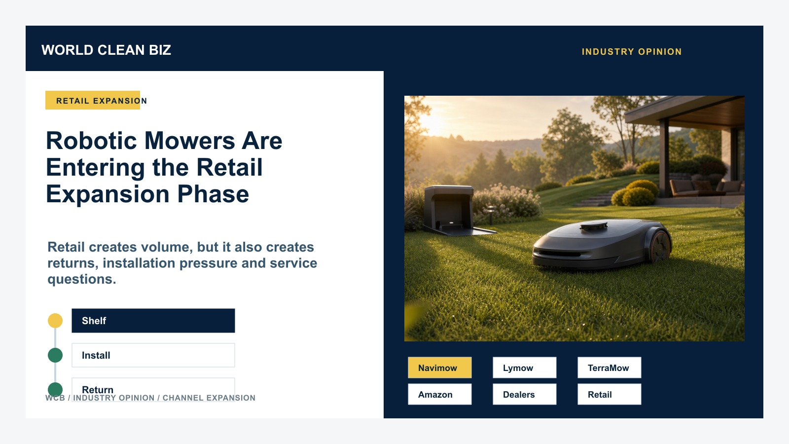 Robotic Mowers Are Entering the Retail Expansion Phase